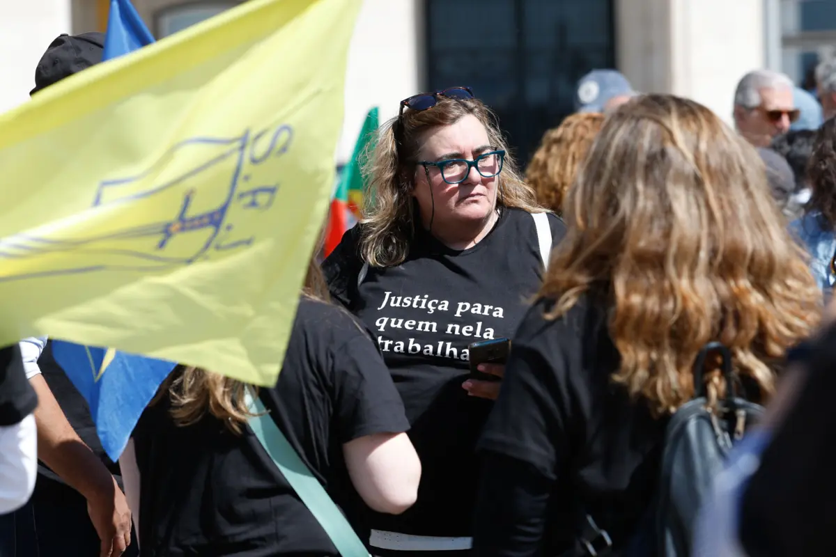 Protesto dos funcionários judiciais