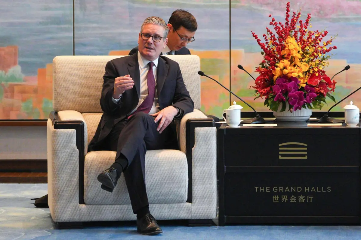 Keir Starmer visitou a República Popular da China na semana passada