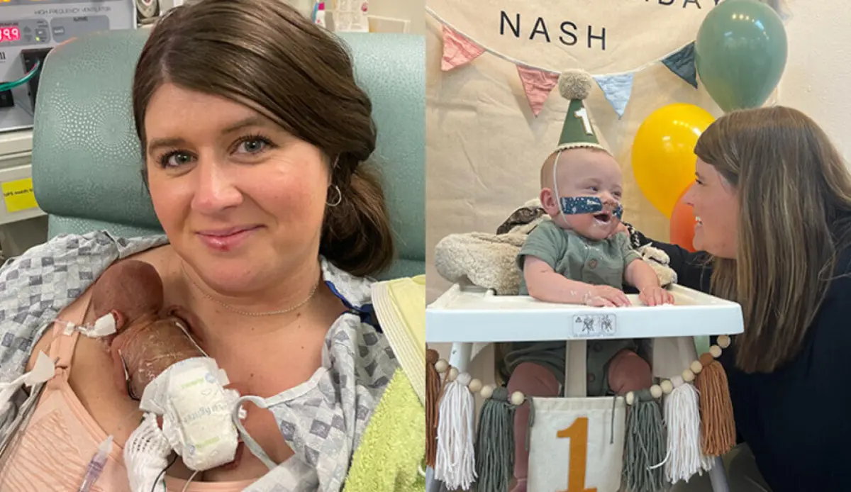 Quando nasceu, Nash pesava apenas 285 gramas e media 24 centímetros