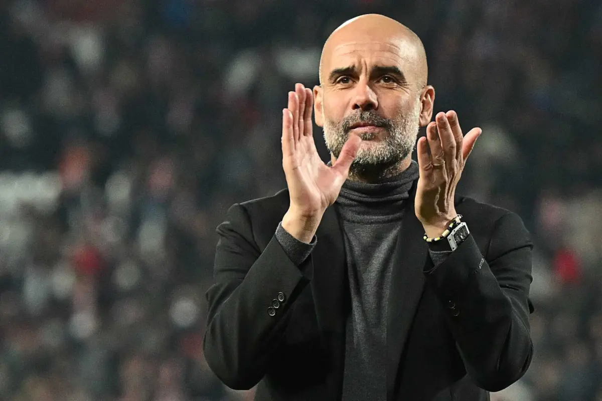 Pep Guardiola, treinador do Manchester City