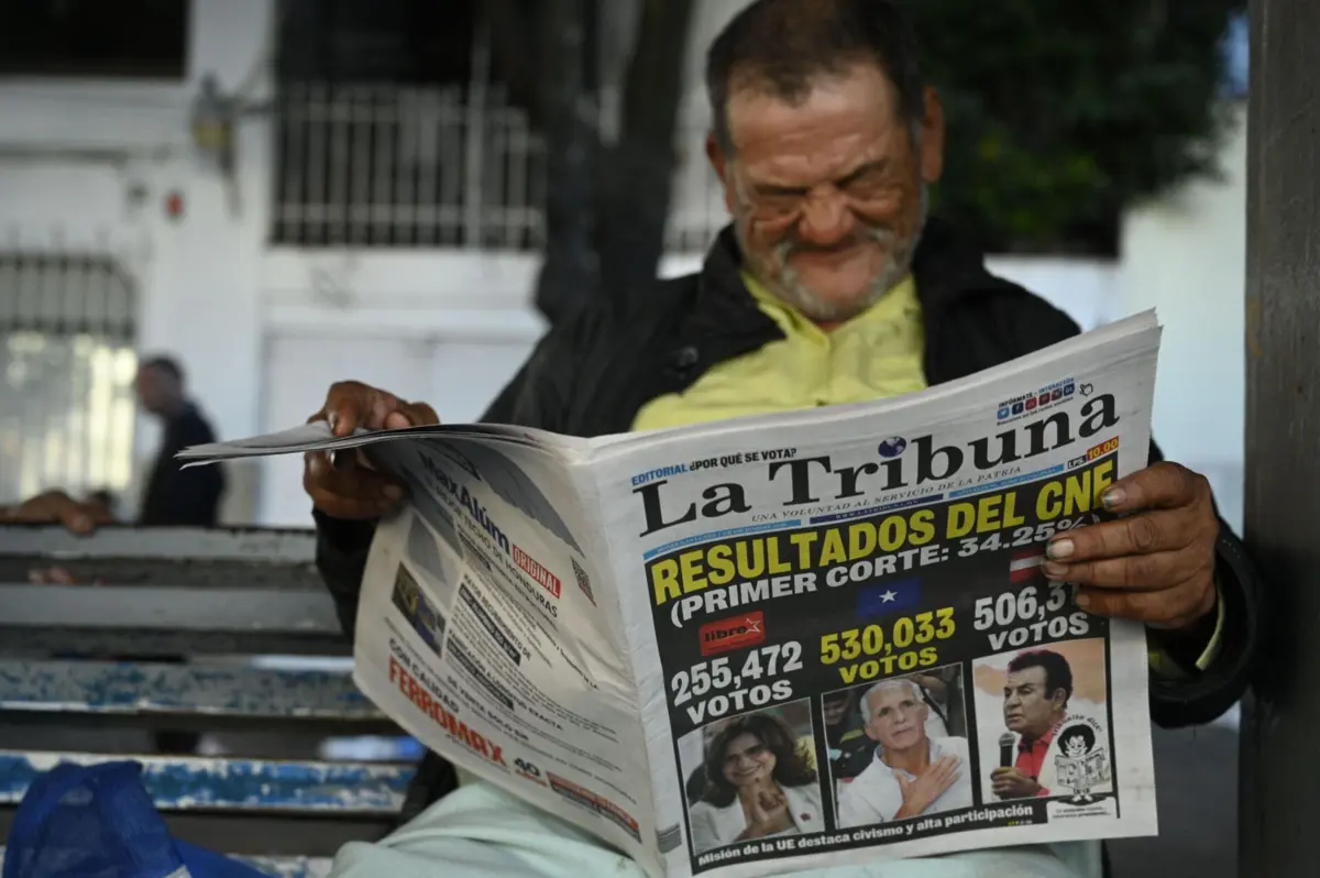 Candidato presidencial conservador Nasry Asfura lidera a contagem dos votos
