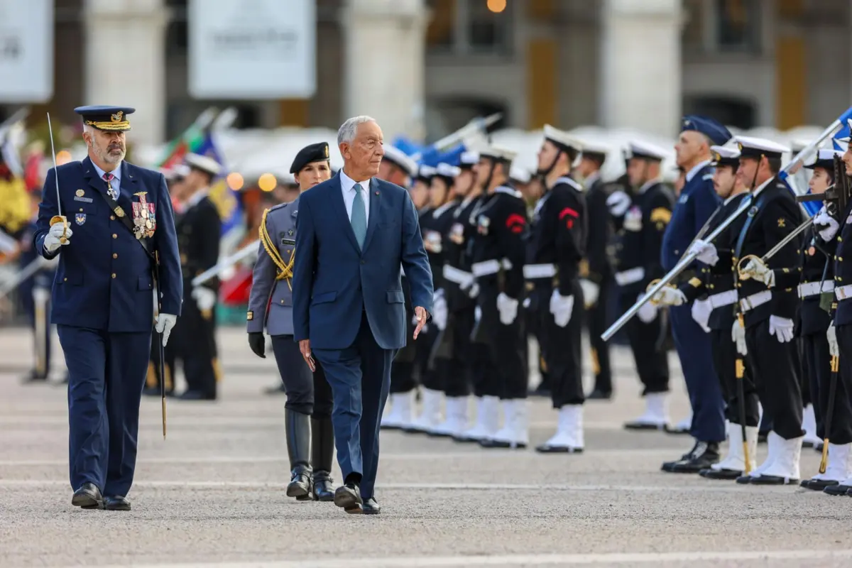 Marcelo Rebelo de Sousa, presidente da República, nas cerimónias do 25 de Novembro
