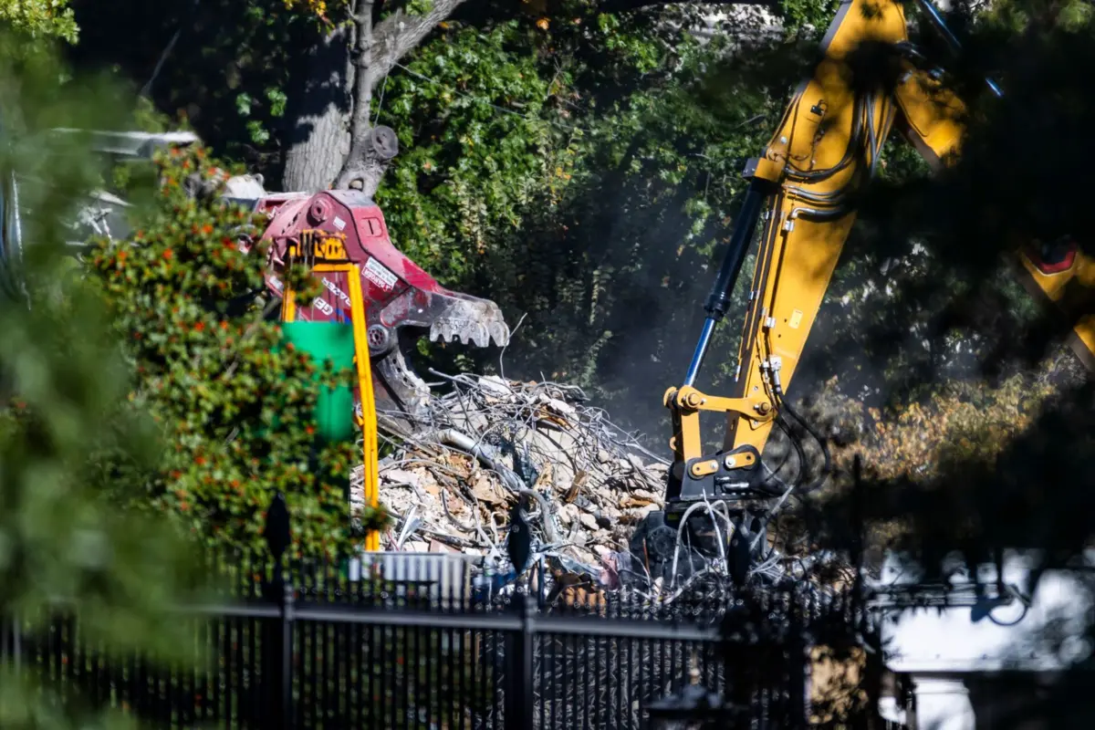Trump permitiu que a demolição da Ala Leste da Casa Branca começasse esta semana