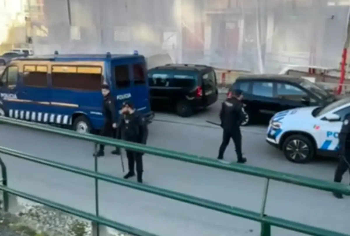 Uma mulher foi detida por injuriar os agentes.