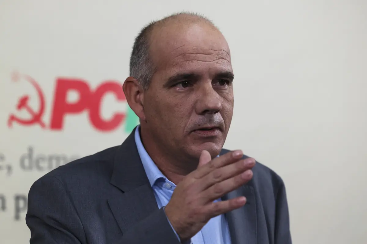 O secretário-geral do Partido Comunista Português (PCP), Paulo Raimundo