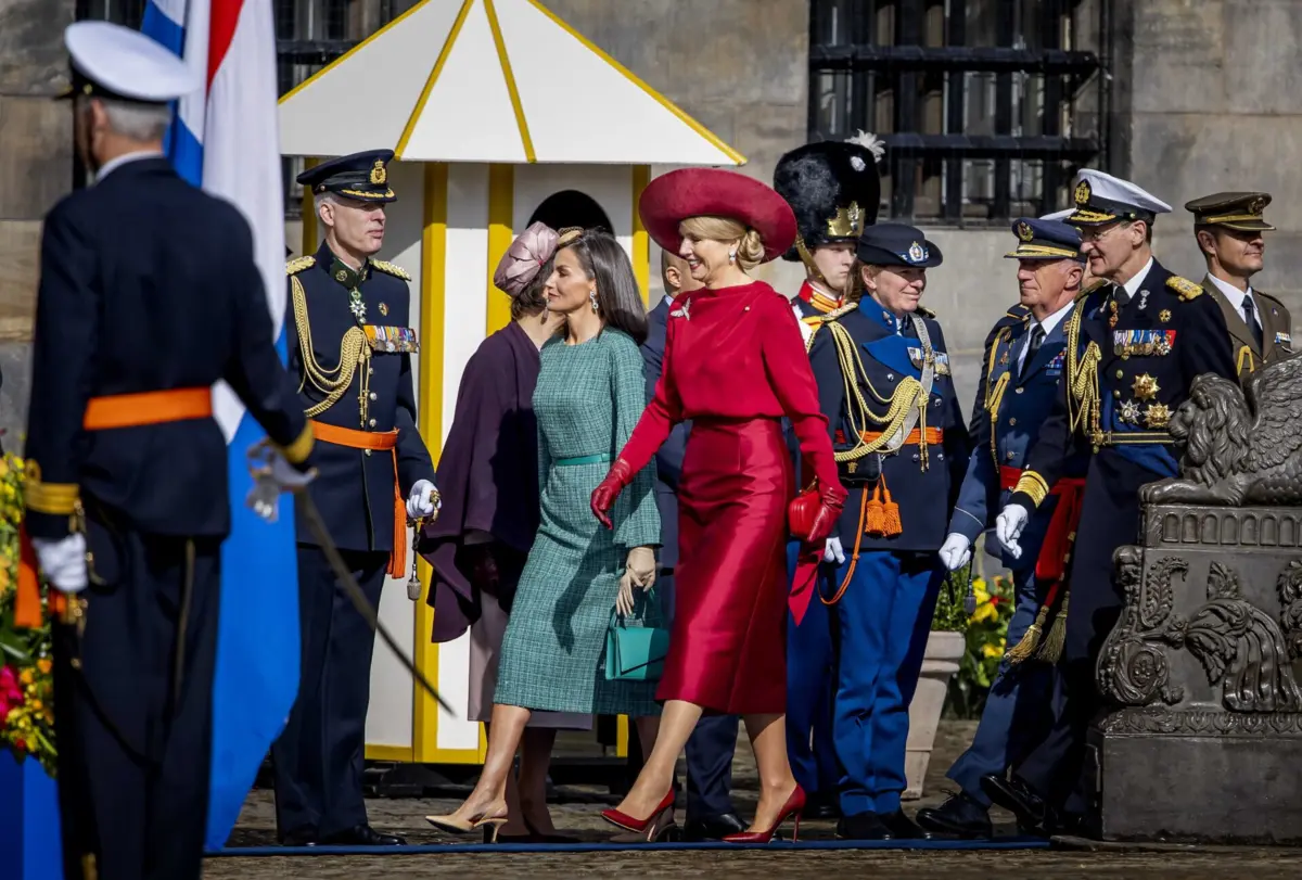 Rainha Máxima recebeu a monarca Letizia e a elegância imperou nas duas