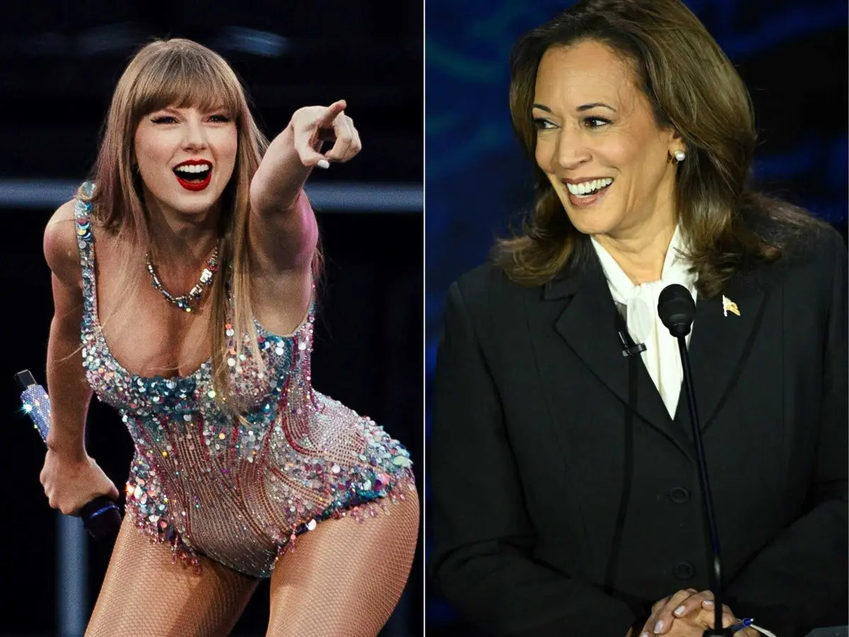 Imagem de contexto do artigo A "calma" em vez do "caos”: Taylor Swift anuncia apoio a Kamala Harris para presidente