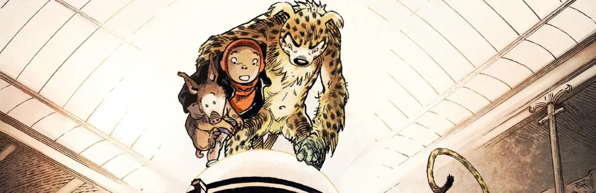 O estranho Marsupilami surge aqui transformado na autêntica fera selvagem que dá título ao díptico de BD