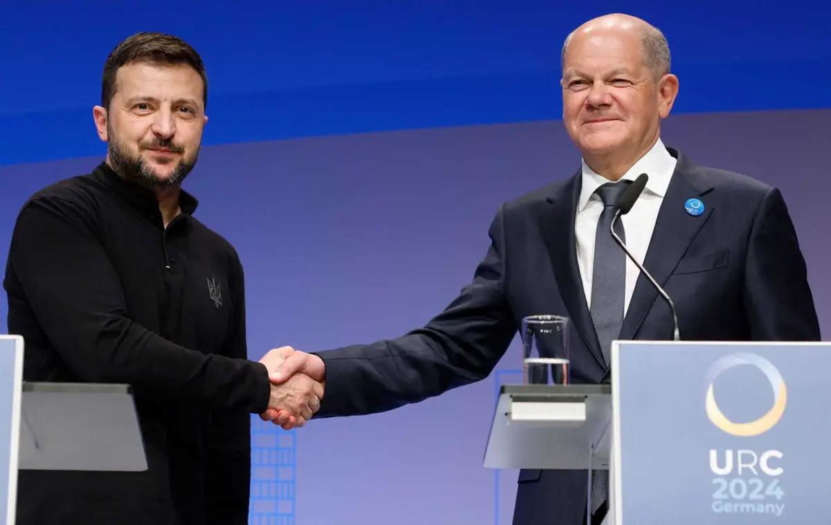 Imagem de contexto do artigo Chanceler alemão reúne-se com Zelensky na sexta-feira