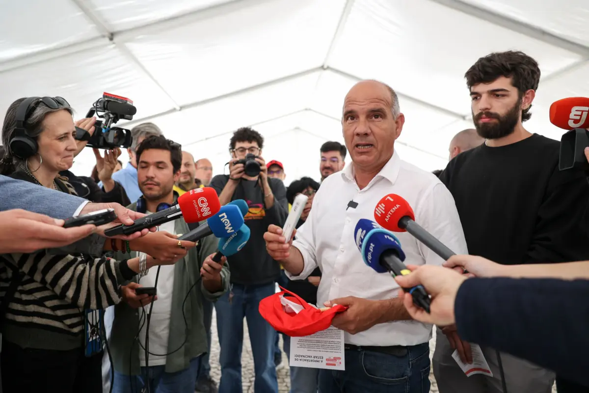 O secretário-geral do PCP Paulo Raimundo