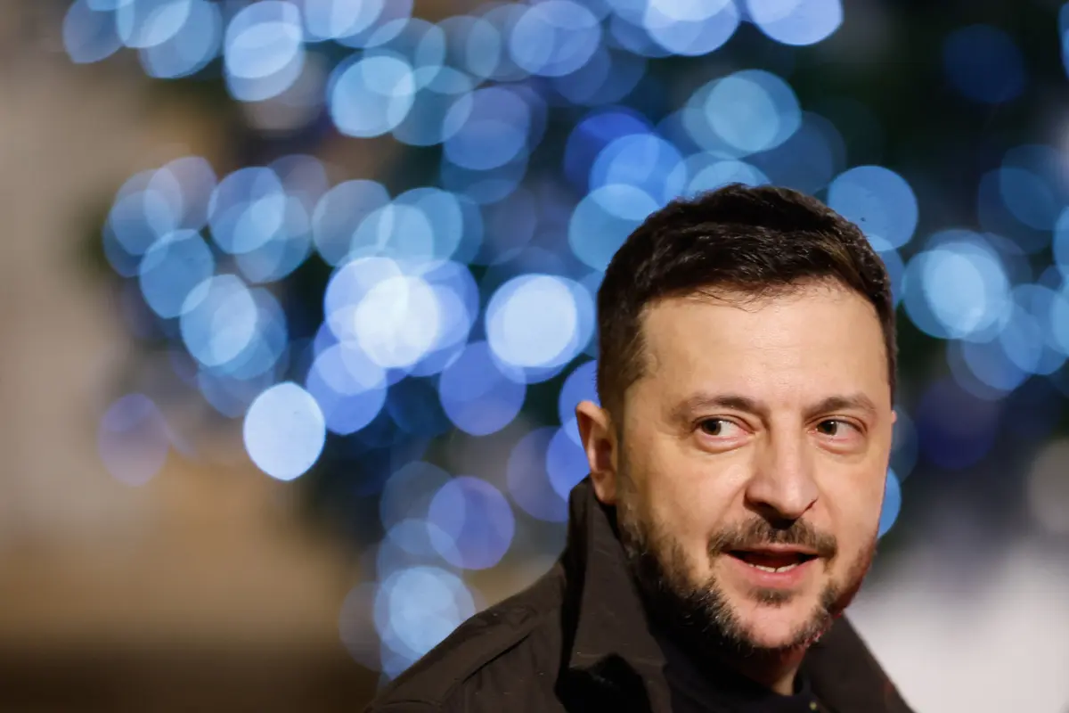 O presidente da Ucrânia, Volodymyr Zelensky