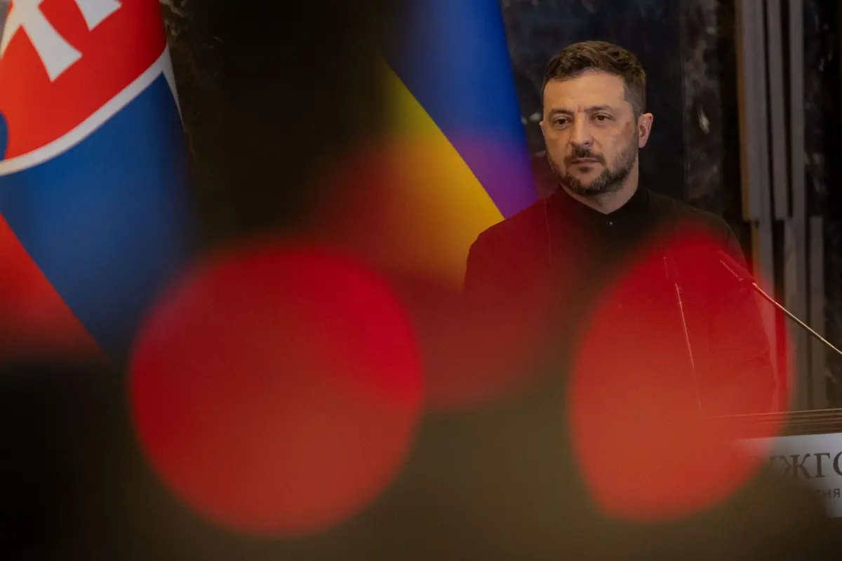 O presidente ucraniano Volodymyr Zelensky