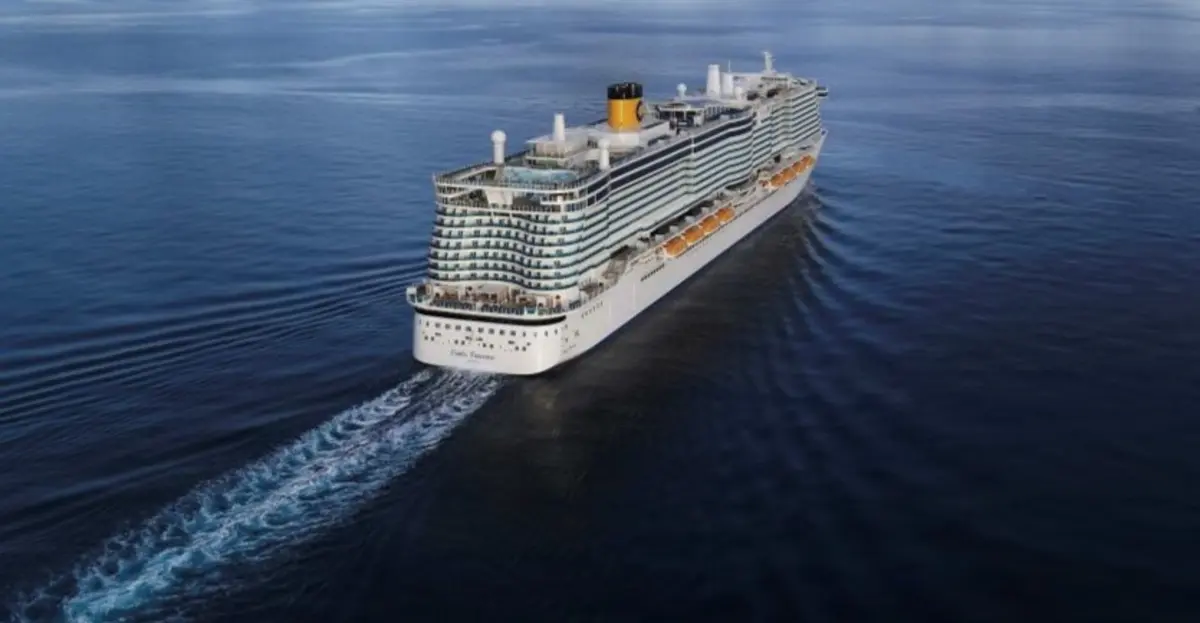 Navio Costa Toscana vai percorrer países mediterrânicos como Marrocos, Tunísia, Itália e Espanha