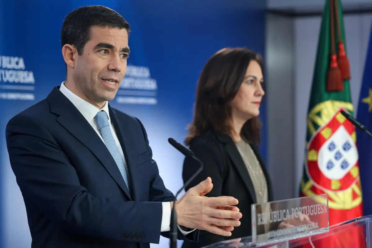 O ministro da Presidência, António Leitão Amaro