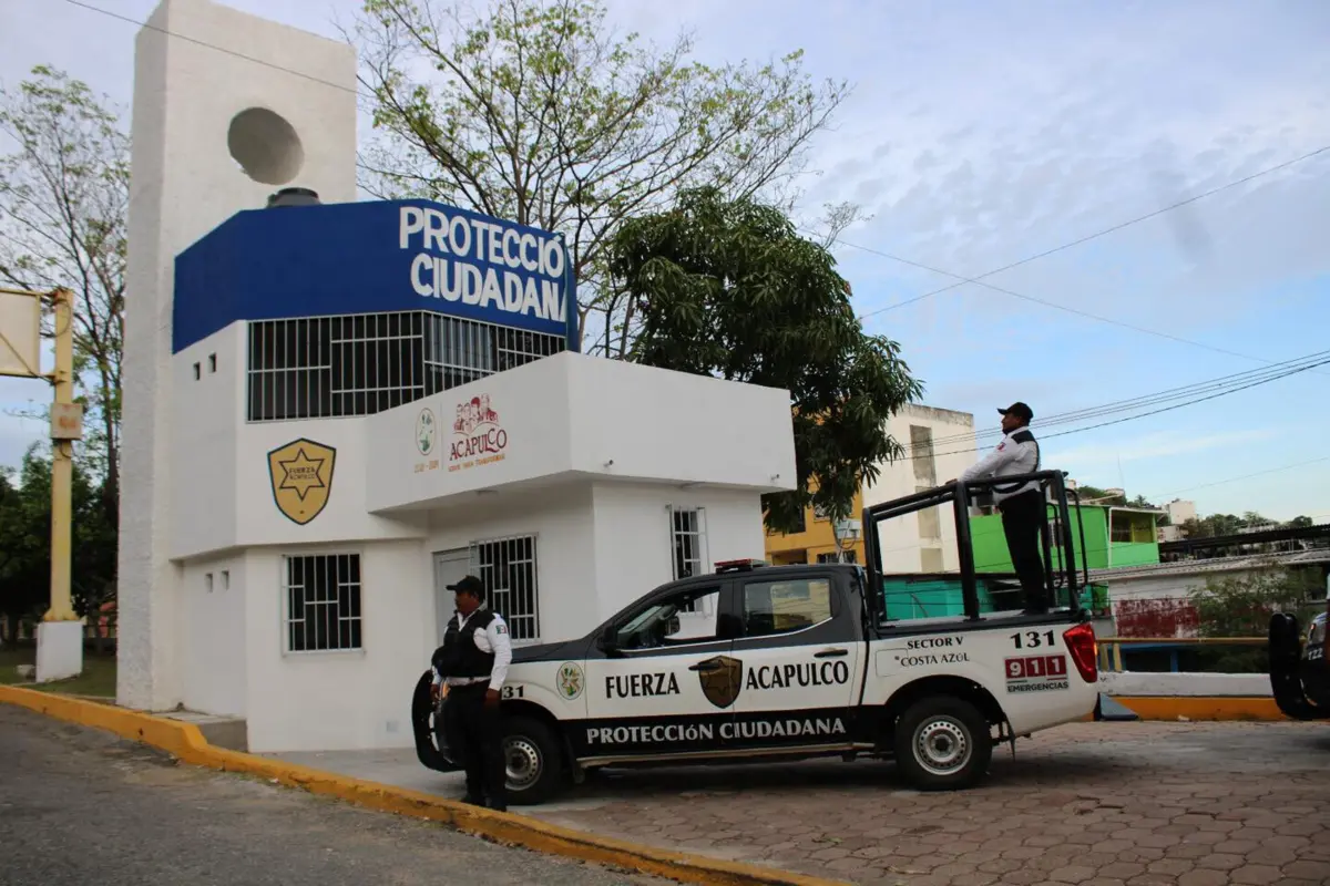 Esquadra de polícia em Acapulco, no México
