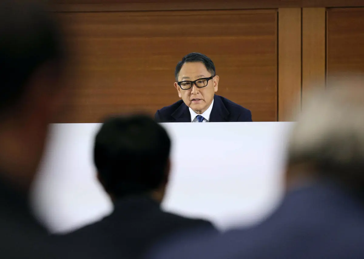 O presidente do conselho de admnistração da Toyota, Akio Toyoda