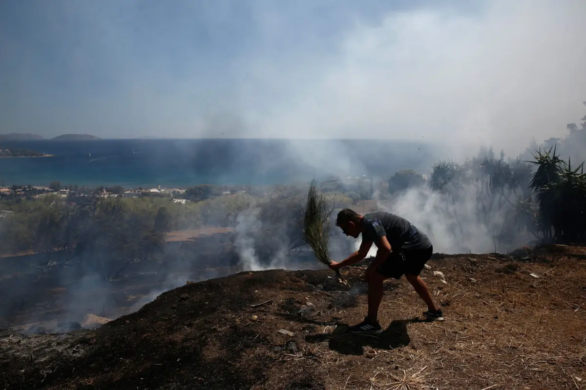 Imagem de contexto do artigo Incêndios controlados em Creta e nos arredores de Atenas