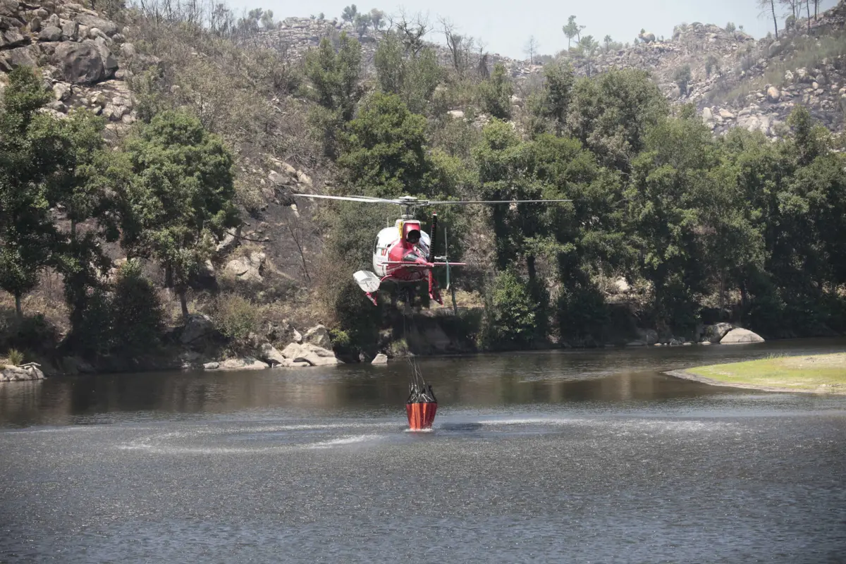 Meios aéreos combateram fogos ateados pelo suspeito
