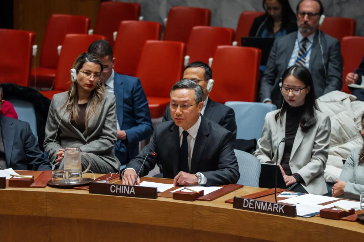 O representante chinês na ONU, Sun Lei