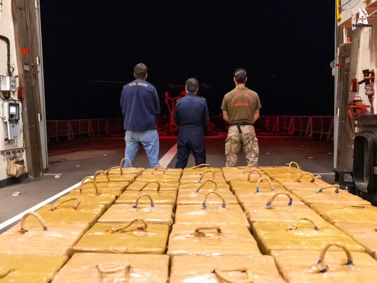 Fardos de cocaína foram carregados no Sul do Brasil