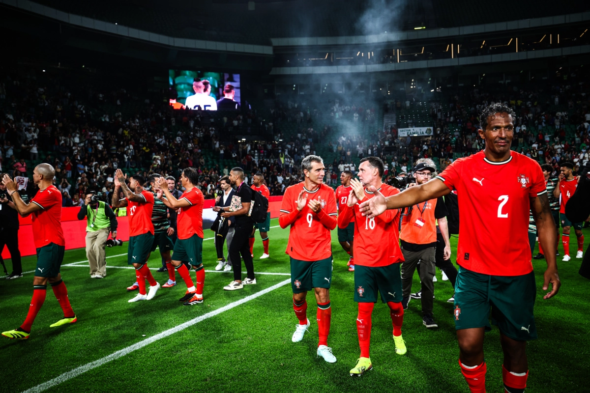 Bruno Alves marcou presença no jogo de caridade realizado em Alvalade
