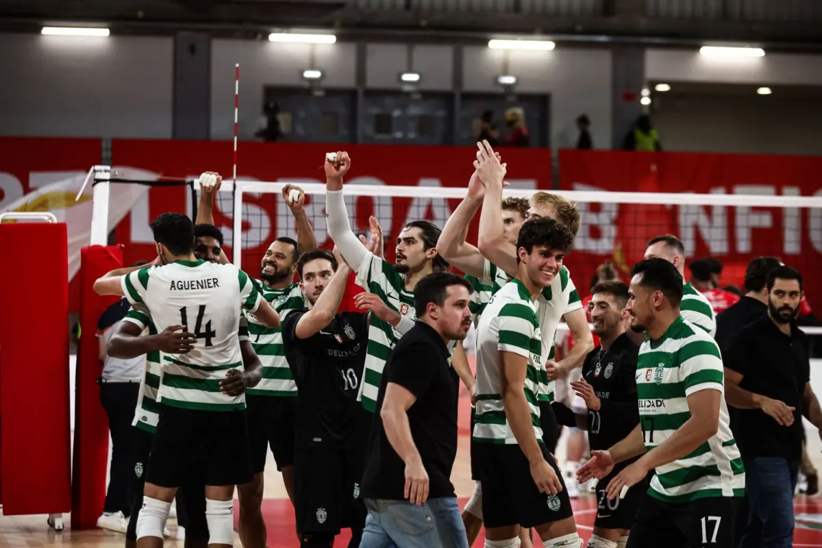 Leões festejam na Luz