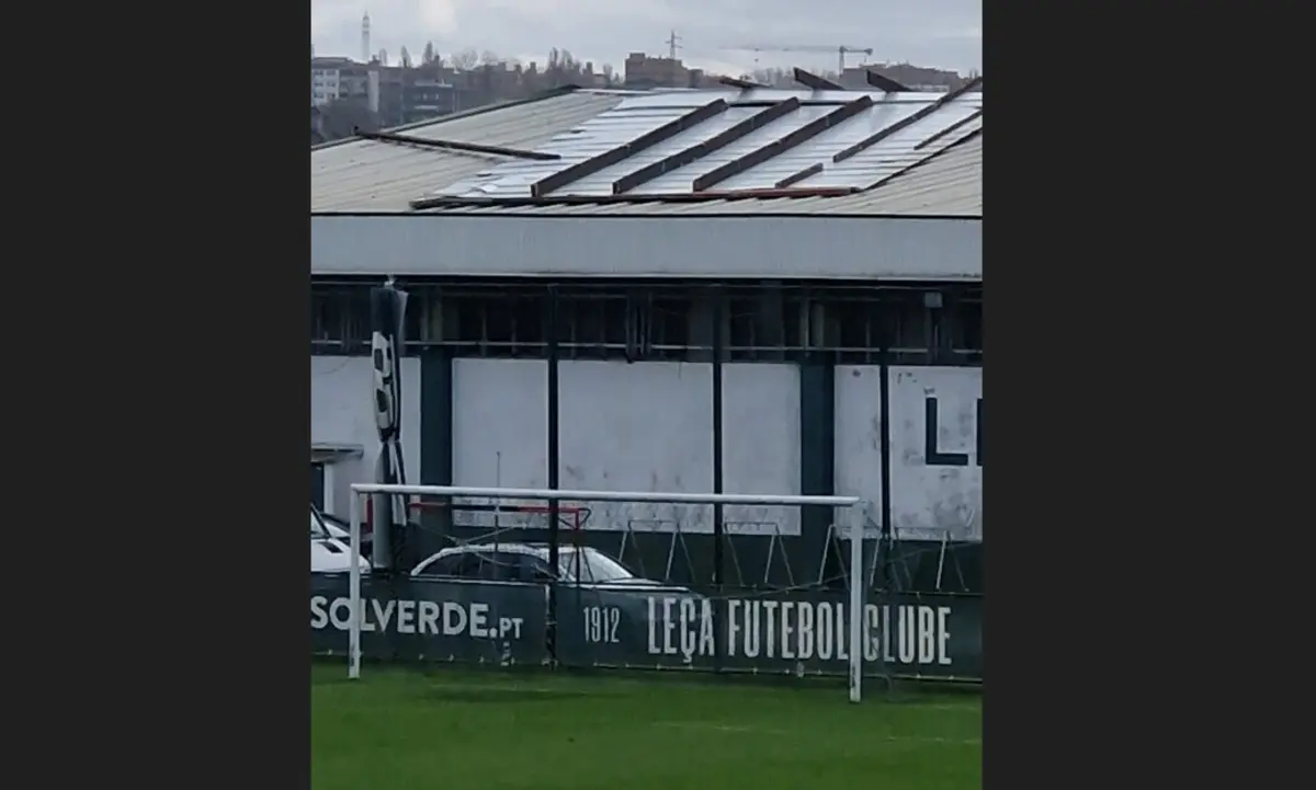 Imagem de contexto do artigo Pavilhão do Leça Futebol Clube afetado pelo mau tempo