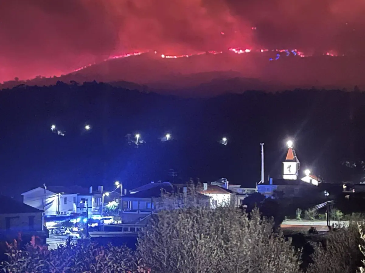 Chamas foram dominadas durante a madrugada