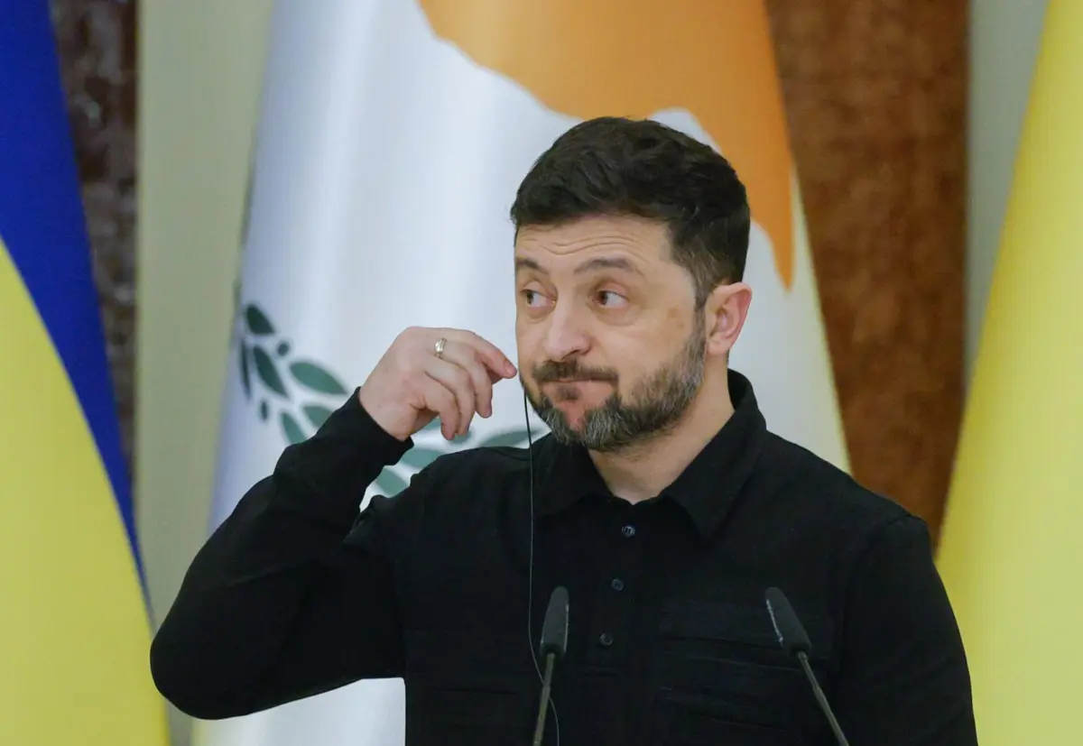 O presidente ucraniano, Volodymyr Zelensky