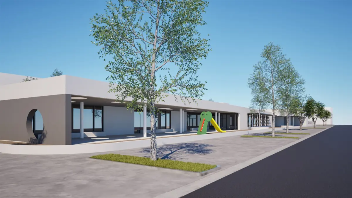 Imagem do projeto da Escola Básica de São Romão