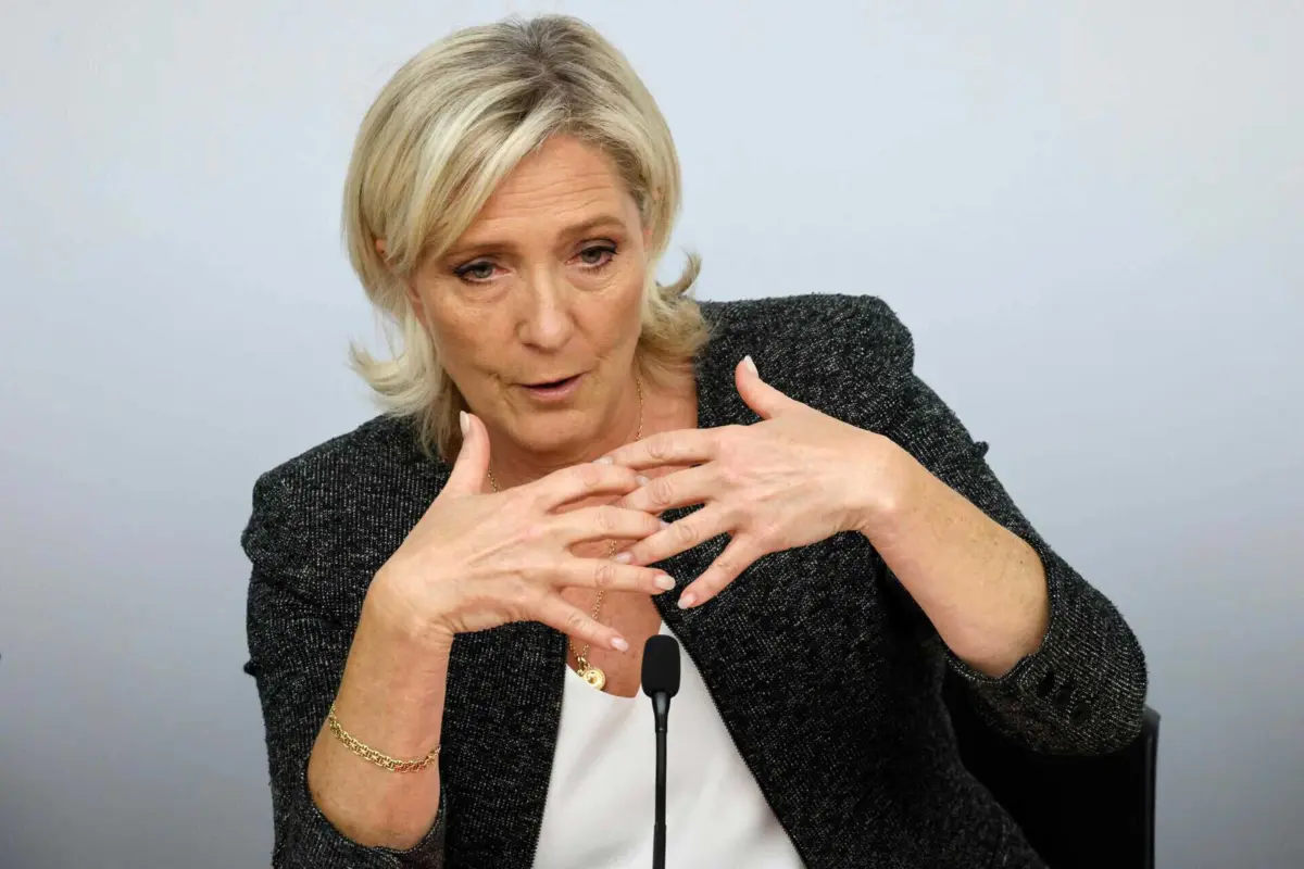 A líder da extrema-direita francesa, Marine Le Pen