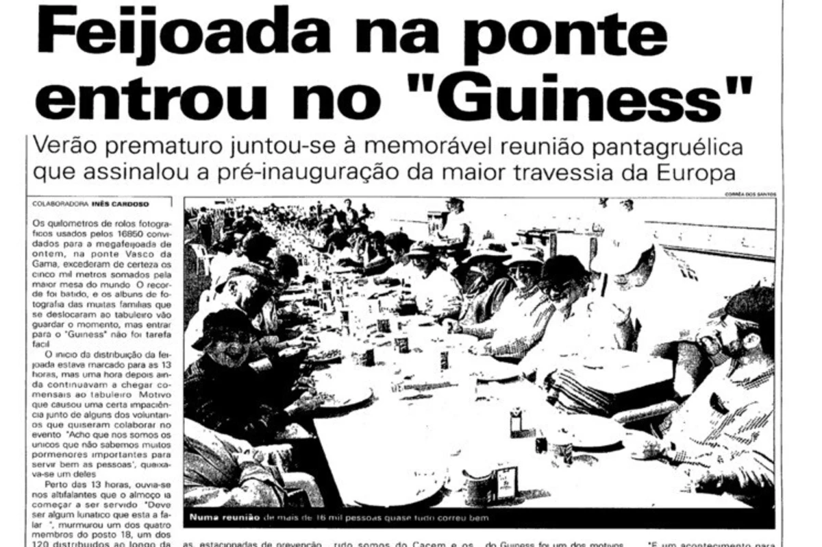 Imagem de contexto do artigo Mega feijoada na festa da Ponte Vasco da Gama