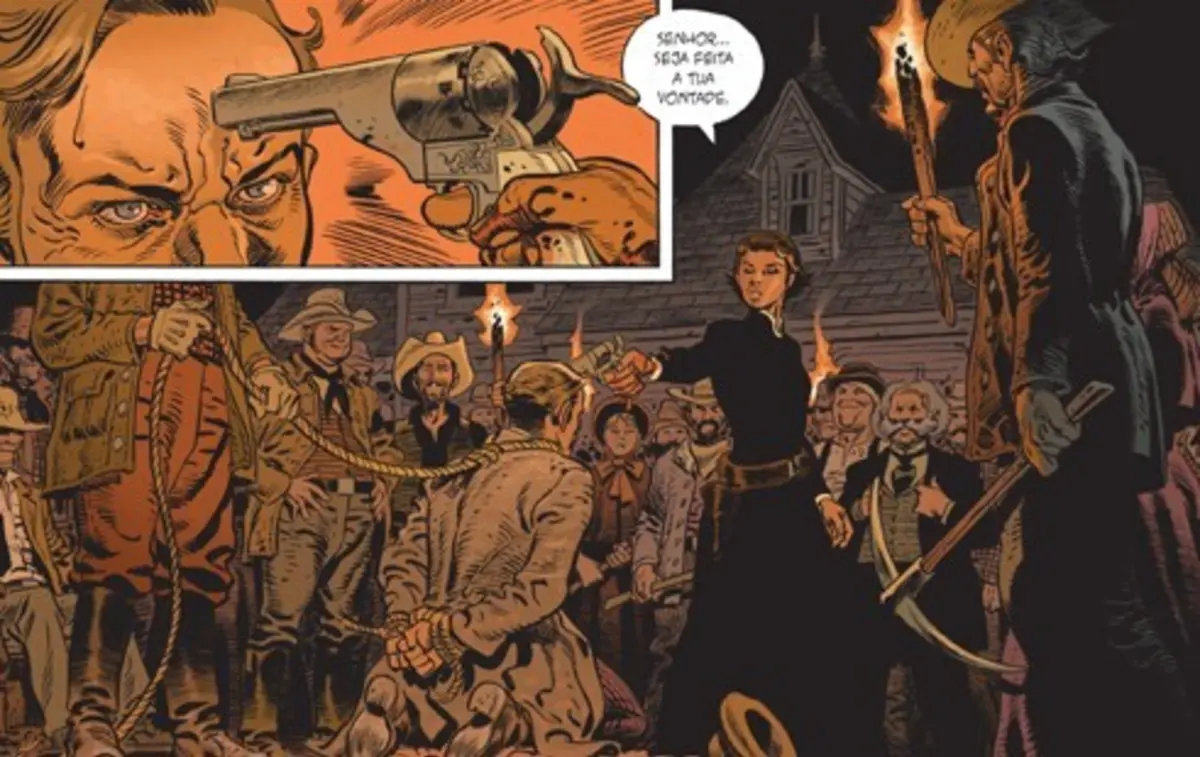 Jonas Crow, cangalheiro a domicílio, faz citações enviesadas de um evangelho muito próprio e pontua brilhantemente o humor negro do livro