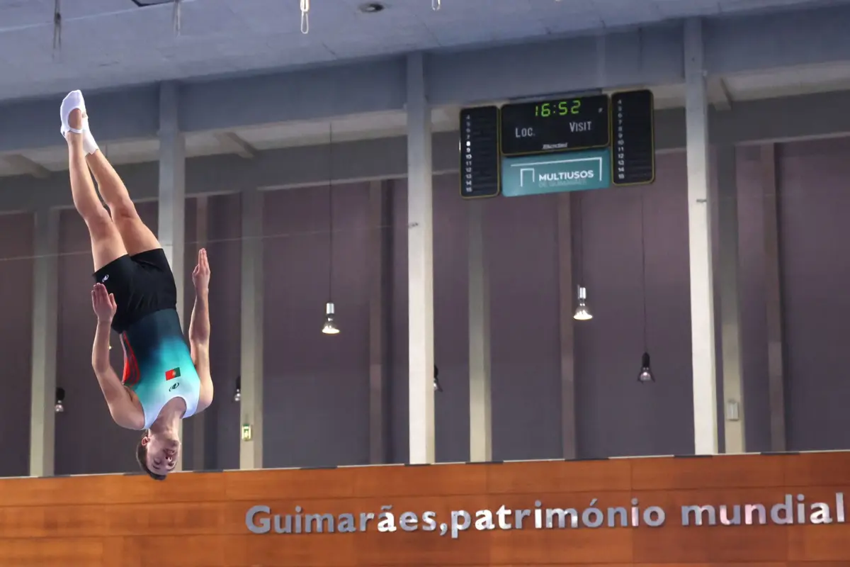Imagem de contexto do artigo Guimarães acolhe o Campeonato da Europa de Trampolins
