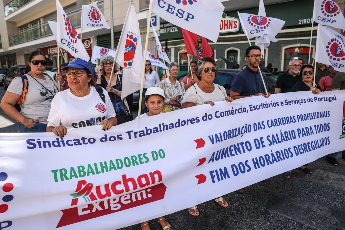 Trabalhadores juntaram-se em protesto em Lisboa
