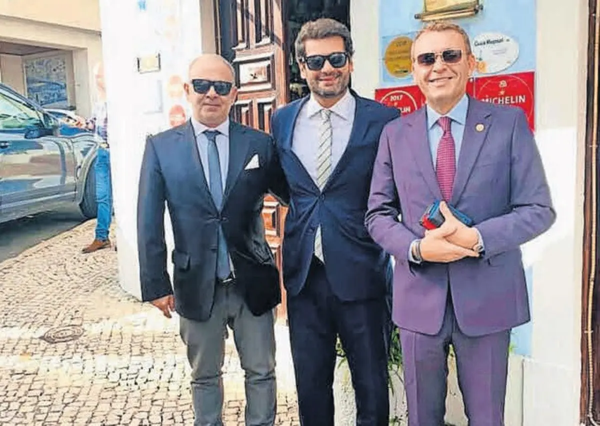 César do Paço (à dir.) com André Ventura e José Lourenço, ex-líder da Distrital
do Porto do Chega