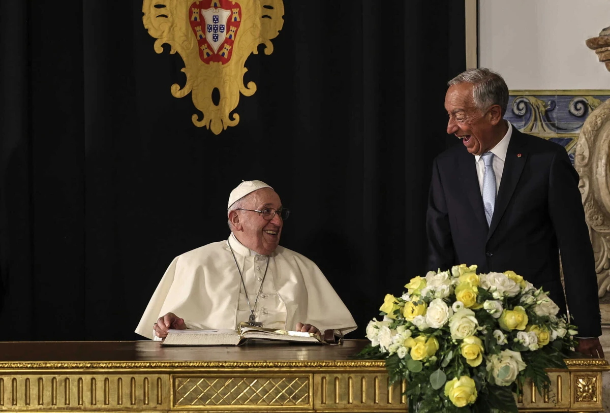 Encontro entre o Papa Francisco e o chefe de Estado, Marcelo Rebelo de Sousa