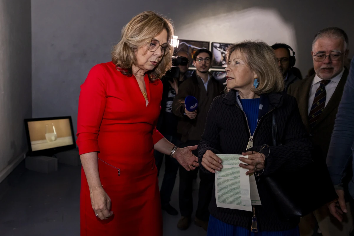 Ministra Ana Paula Martins na inauguração de uma exposição no âmbito dos 45 anos do SNS, no Hospital Júlio de Matos, em Lisboa