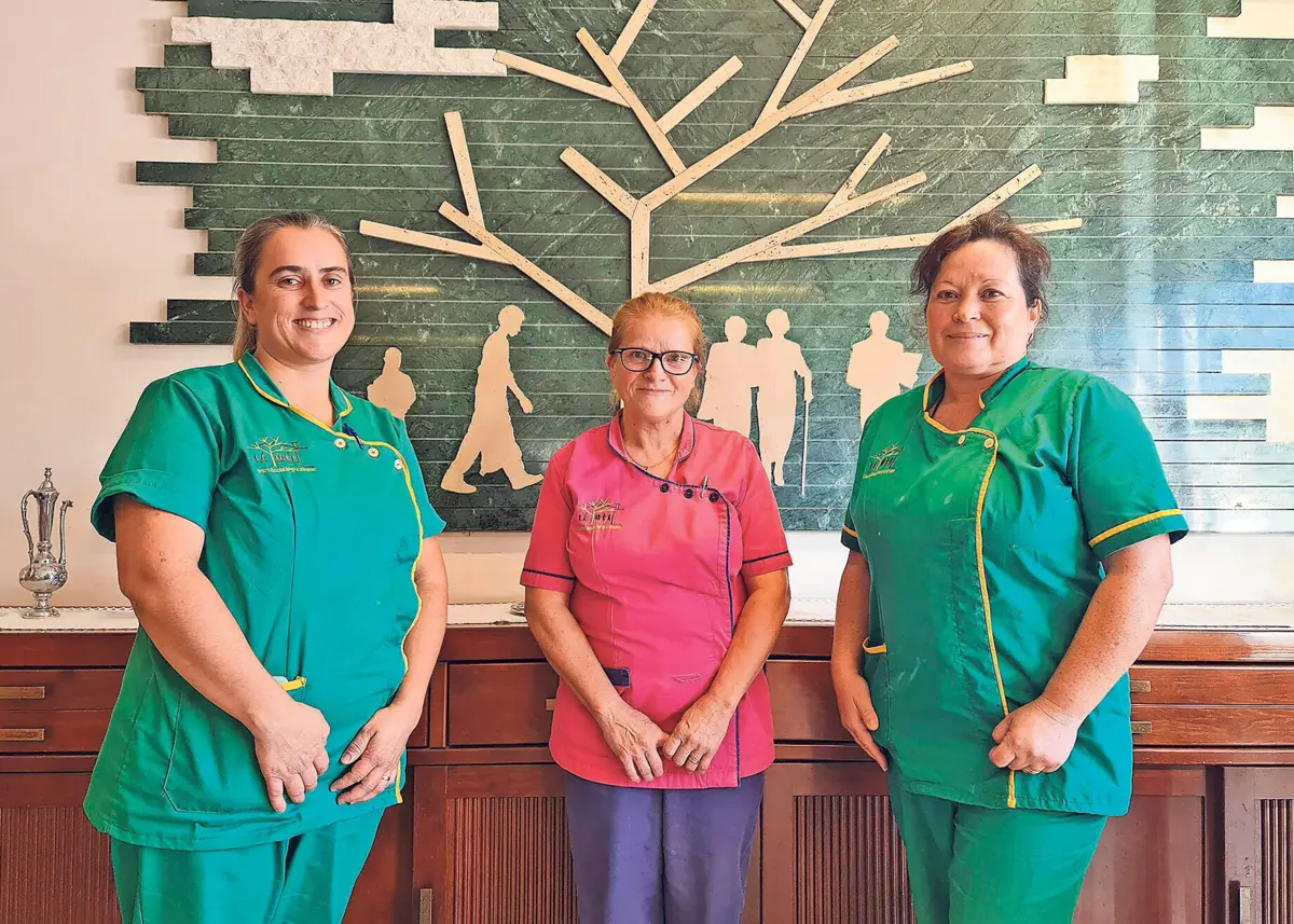 Sandra, Maria da Luz e Sónia vivem em Tourencinho e trabalham no lar de idosos local