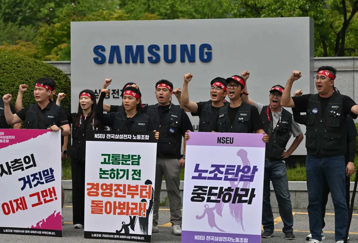 Imagem de contexto do artigo Sindicato da Samsung na Coreia do Sul declara greve "por tempo indeterminado"