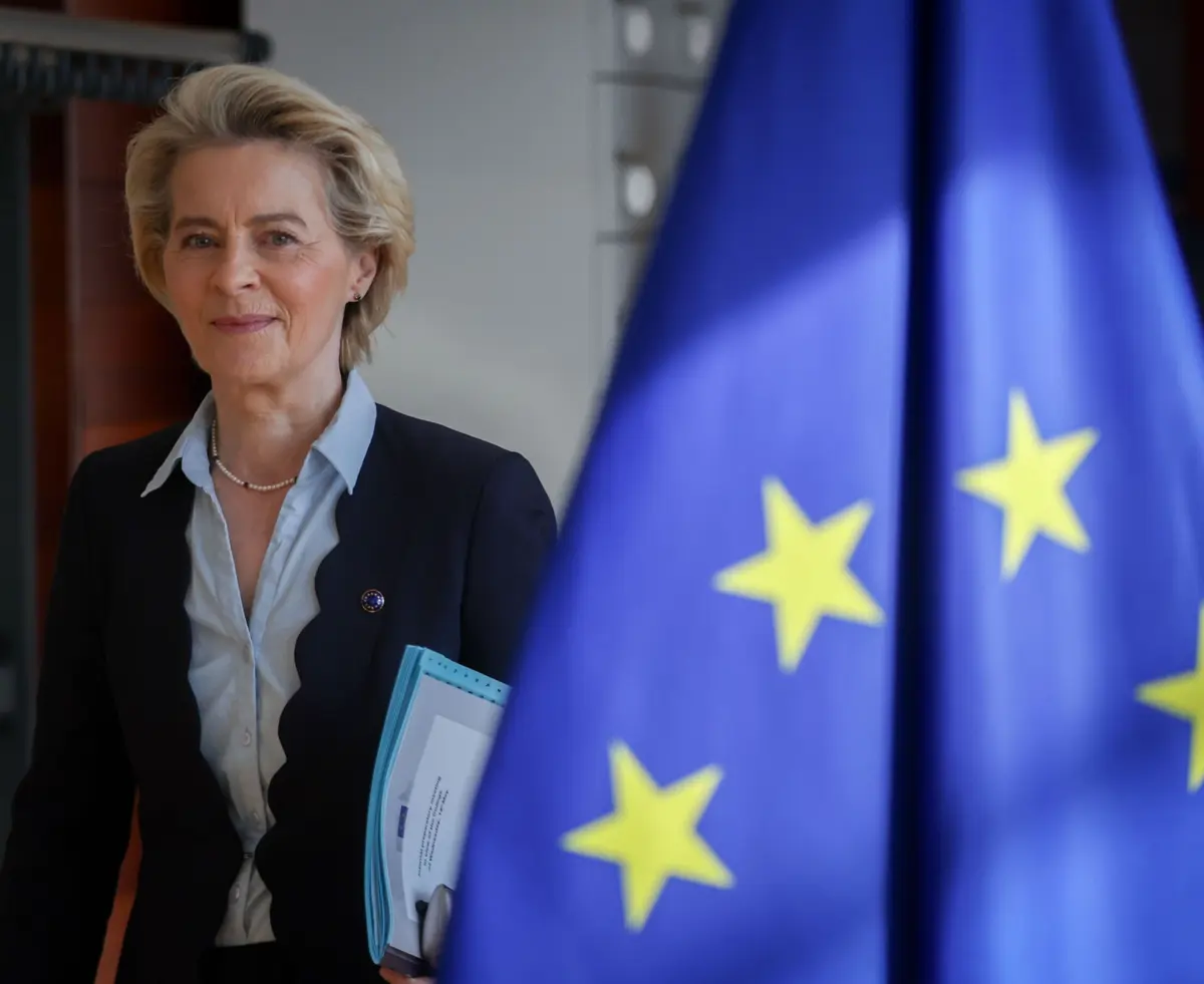A presidente da Comissão Europeia Ursula von der Leyen