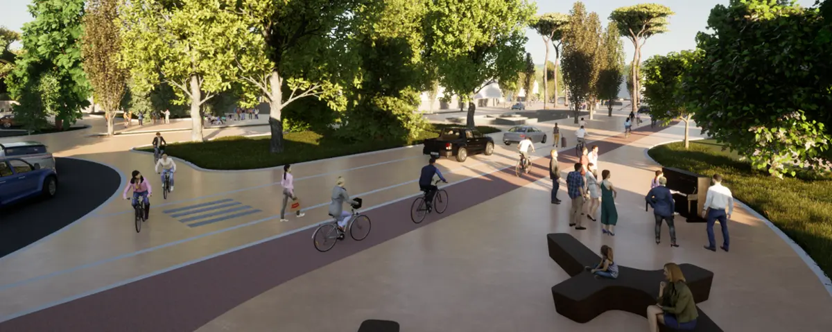 Futura praça a construir à superfície