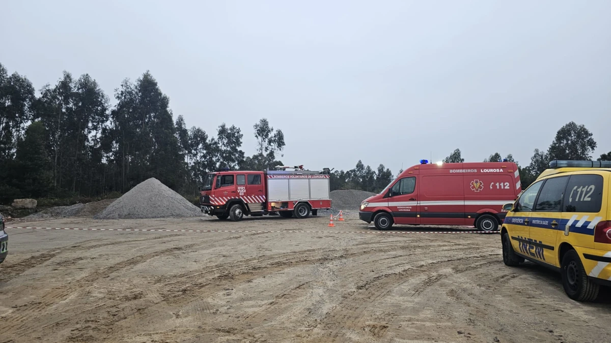Bombeiros de Lourosa e INEM estiveram no local