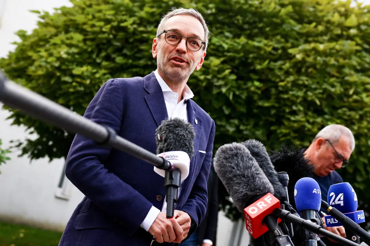 Líder do FPÖ, Herbert Kickl