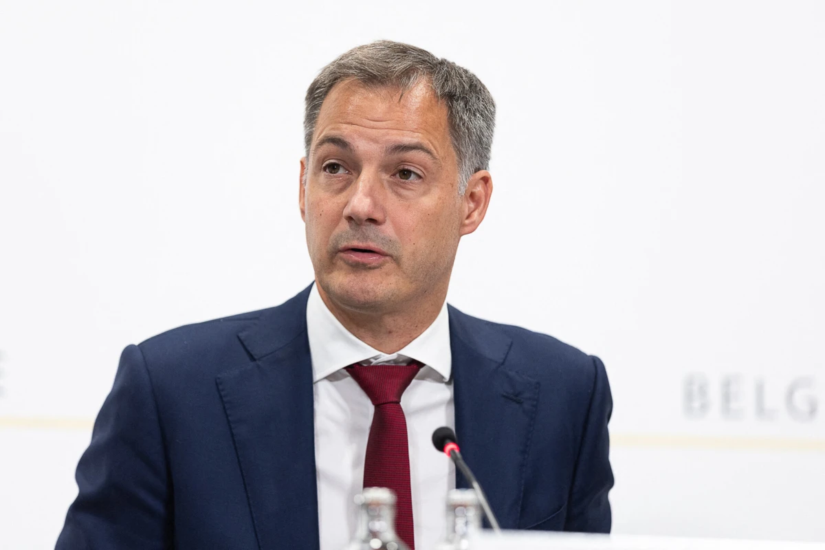 O primeiro-ministro belga Alexander De Croo