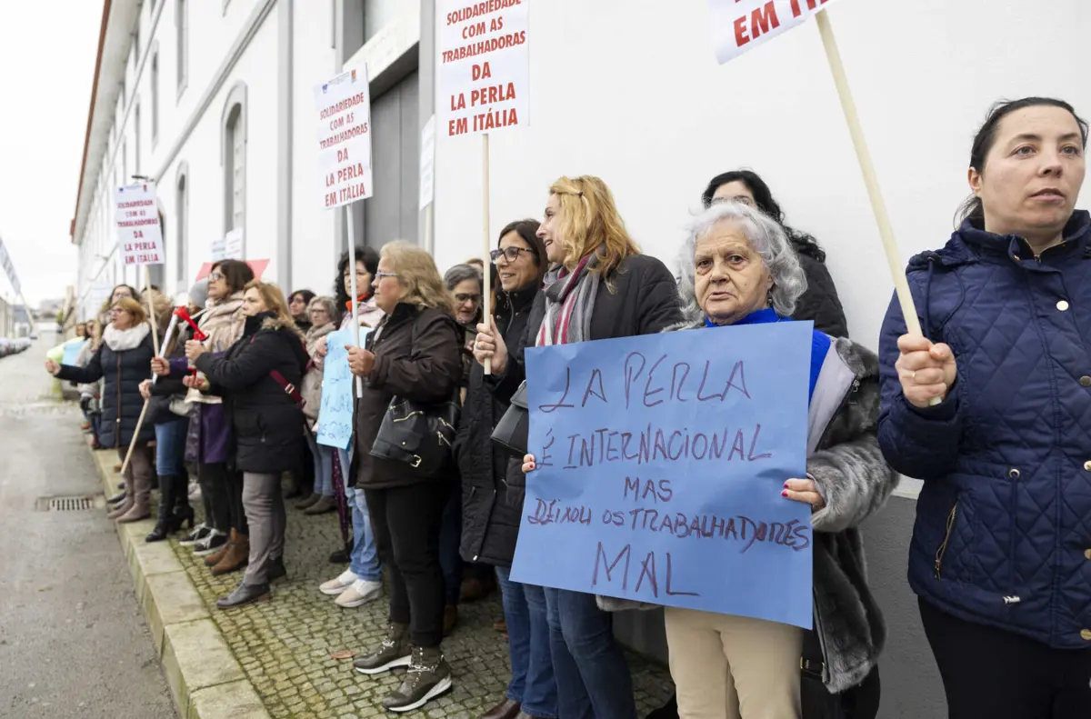 Manifestação de trabalhadoras no início de 2024