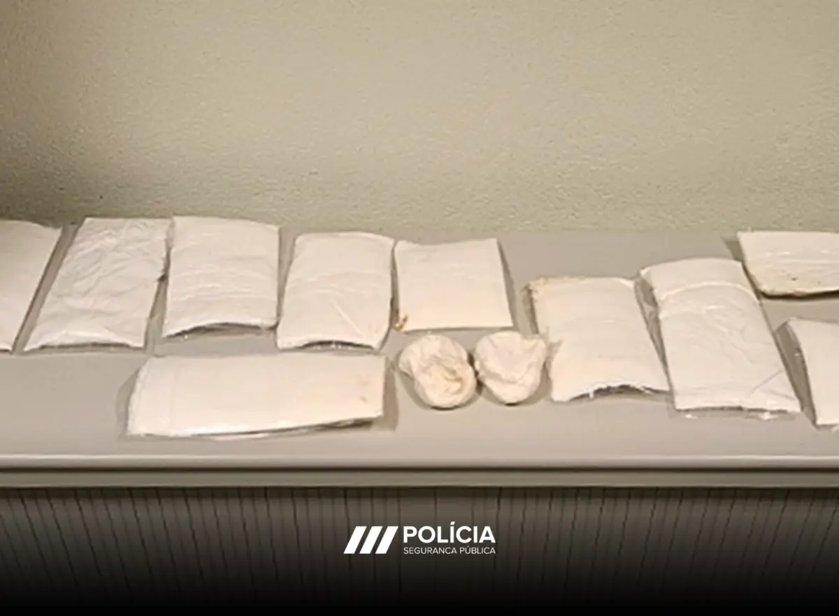 PSP apreendeu mais de três quilos de cocaína