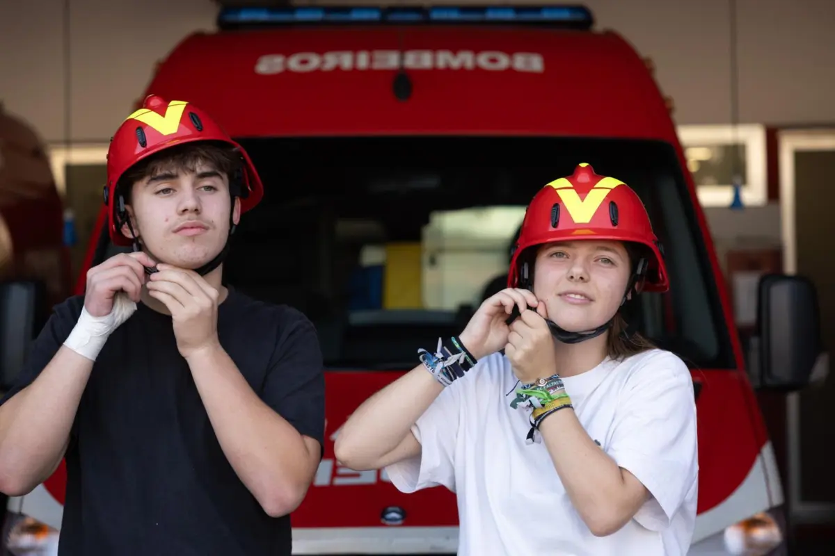 Dinis e Francisca preparam-se para o treino