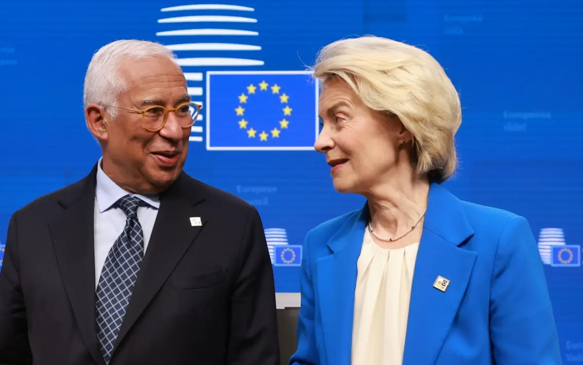António Costa e Ursula von der Leyen