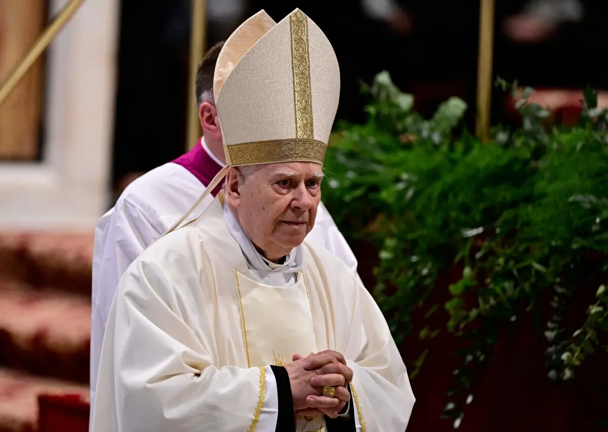 A missa de Quinta-feira Santa foi celebrada pelo cardeal Domenico Calcagno